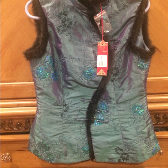 womens brocade vest